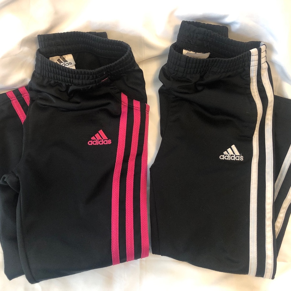 2 Pair Girls Adidas pants
